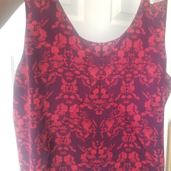 CAbi Sleeveless Tank Top Red Purple Women's Large - Picture 10 of 12